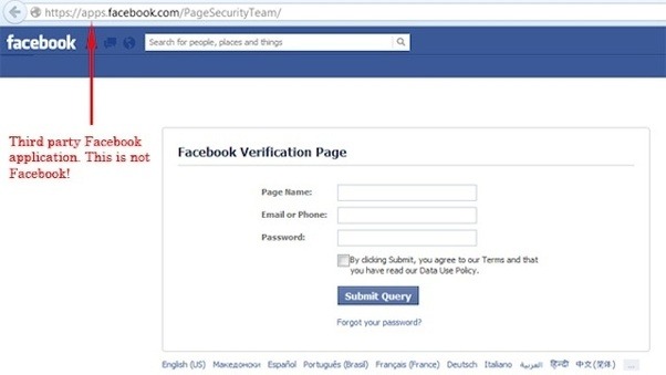 Using Facebook Phishing