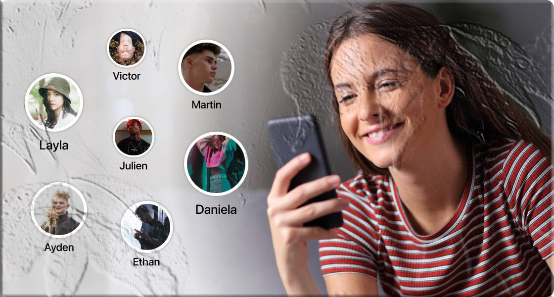 Parent setting up Messenger Kids controls on a smartphone