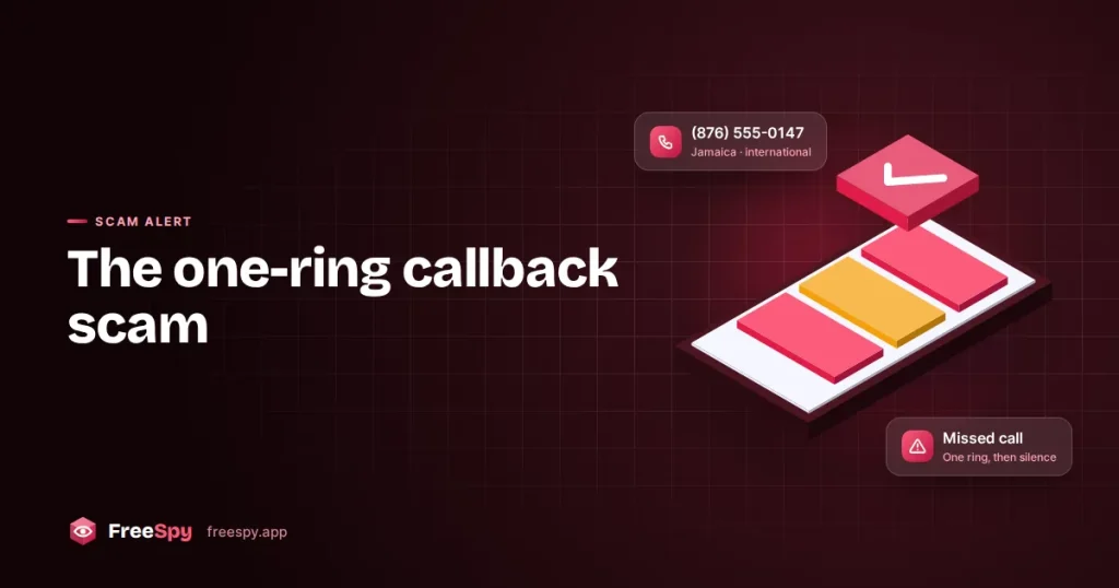Phone with a missed call from an unfamiliar area code