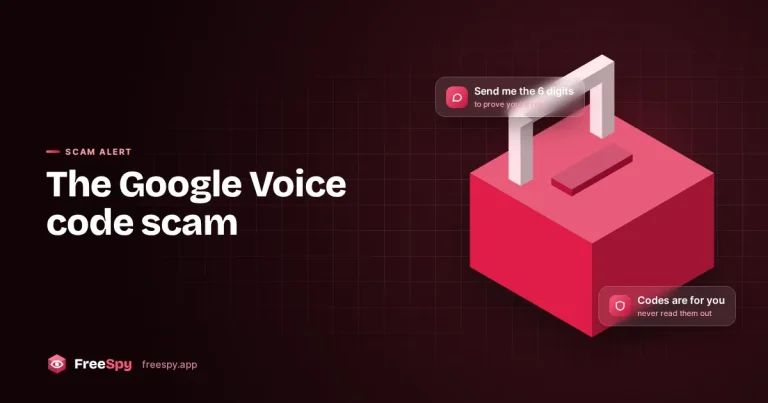 Phone showing a six-digit Google Voice verification code with a lock icon