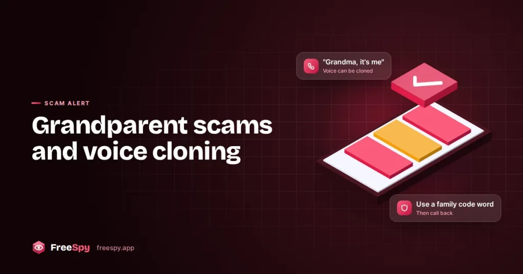 Phone ringing with an unknown caller, representing a family emergency scam call