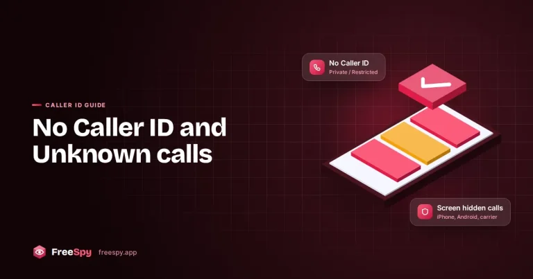 Phone screen showing an incoming call labeled No Caller ID