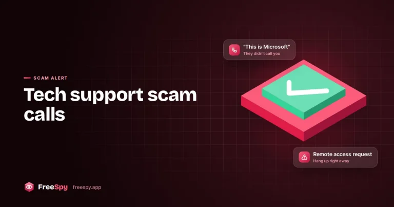Shield over a laptop and phone, representing protection from fake tech support calls