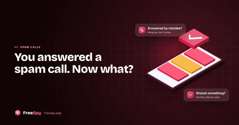 Phone showing an answered call from an unknown number with a timer running